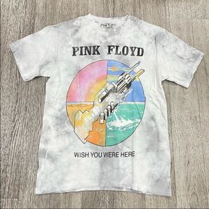 𝅺Pink Floyd Wish You Were Here Tie Dye Graphic T-Shirt